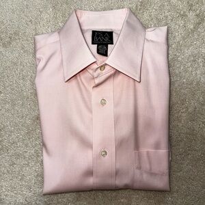Jos A. Bank men’s long sleeve light pink dress shirt